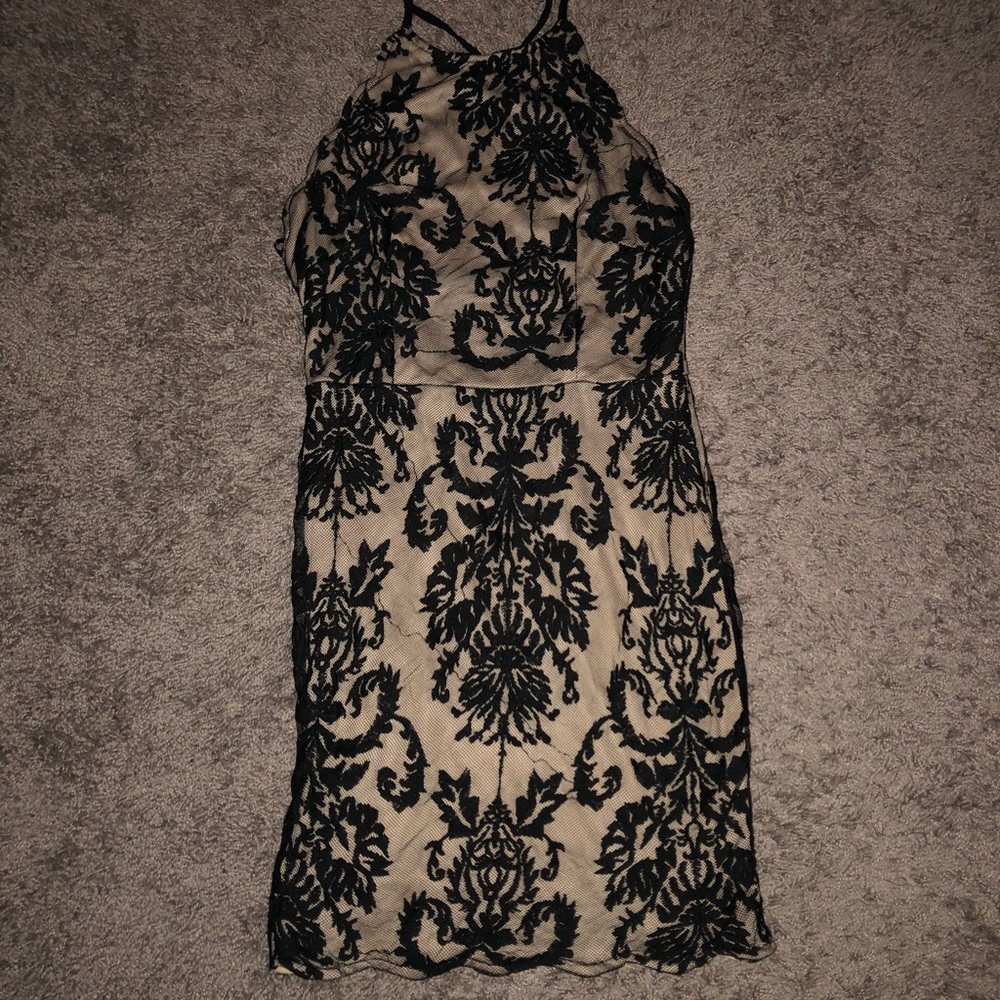 LF black bodycon dress